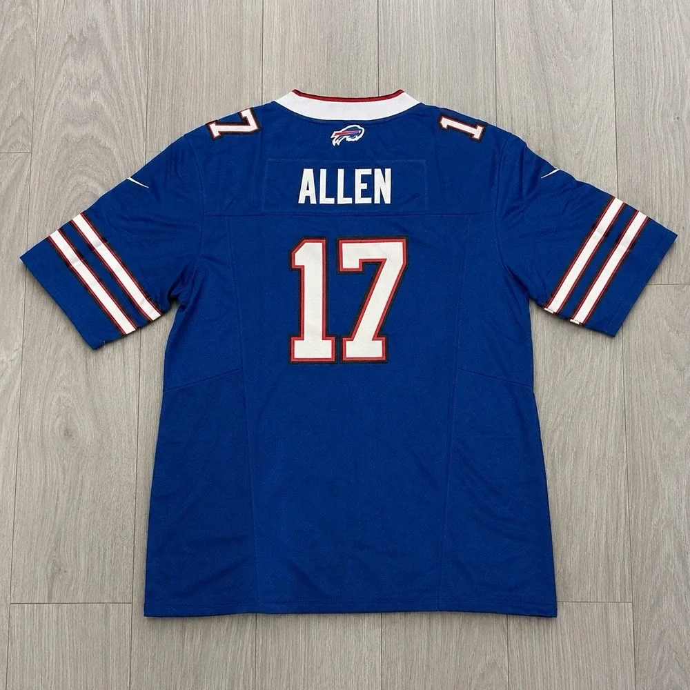 Buffalo Bills Josh Allen  #17  On Filed Football Jersey Size Extra Large